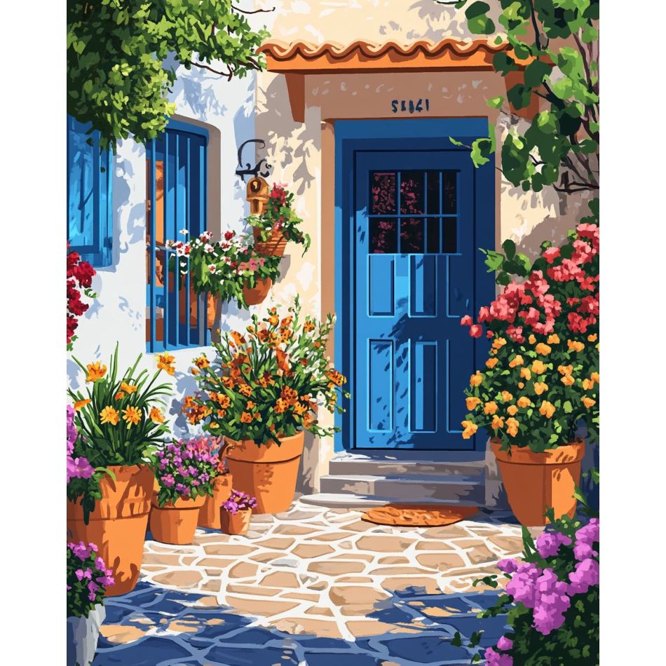 Art Craft Ideas For Adults - RUOPOTY ブルードア ダイヤモンドペインティングキット 大人用 画材 風景画