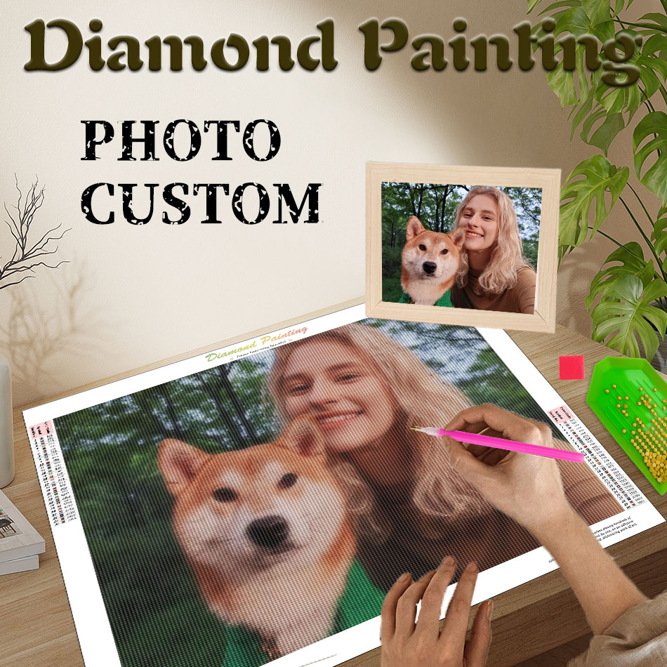 Wallpaper Art And Craft - 写真カスタムダイヤモンドペインティング ウォールアート作成 DIYクラフト カスタム写真ダイヤモンドアート カスタム画像 ユニークなギフト