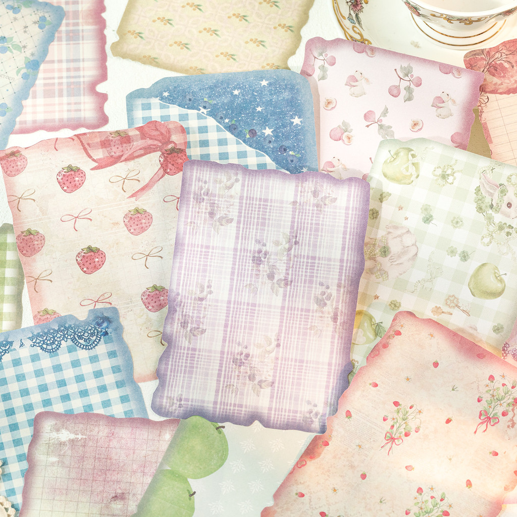 Art Craft Journal - 30枚入り ヴィンテージスクラップブックペーパー スクラップブッキング用品 背景紙 ジャンクジャーナル カード作成