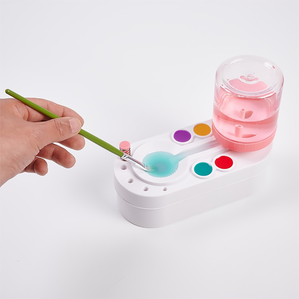 Watercolor Brush Pen - 排水ボタン付きペイントブラシ,水彩絵の具,ガッシュ,水洗い機,クリーニングツール
