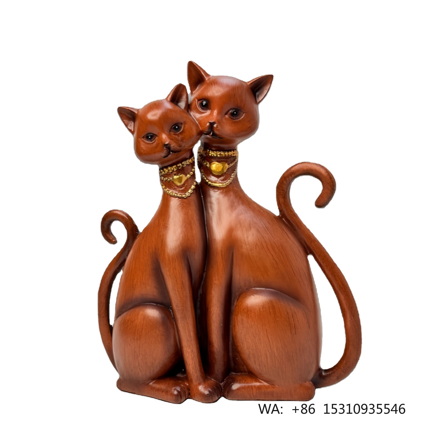 Art Craft Hotel - バレンタインデーギフト 家の装飾絵画 恋人たちのホテル リビングルームの装飾 猫や動物を描いた樹脂工芸品 建築アートテーマ
