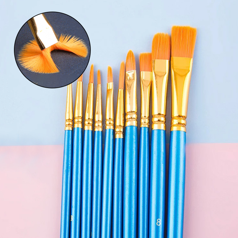油,ペイント,水彩ペン,10ユニット用のプラスチックロッドブ - Watercolor Brush Pen のレビューと価格