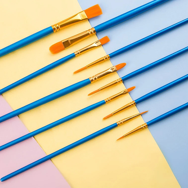油,ペイント,水彩ペン,10ユニット用のプラスチックロッドブ - Watercolor Brush Pen のレビューと価格