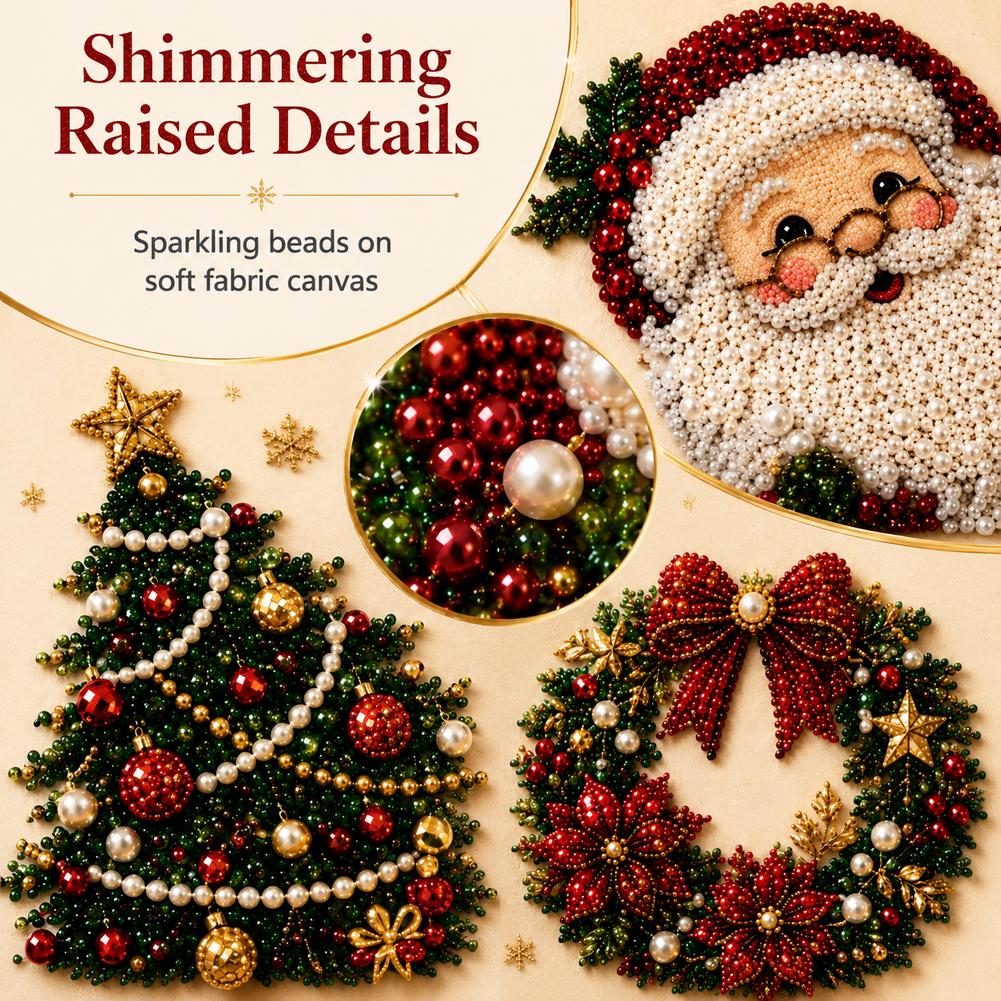 クリスマス サンタクロース パールアート DIYキット 額入 - Art Craft Kits For Adults のレビューと価格