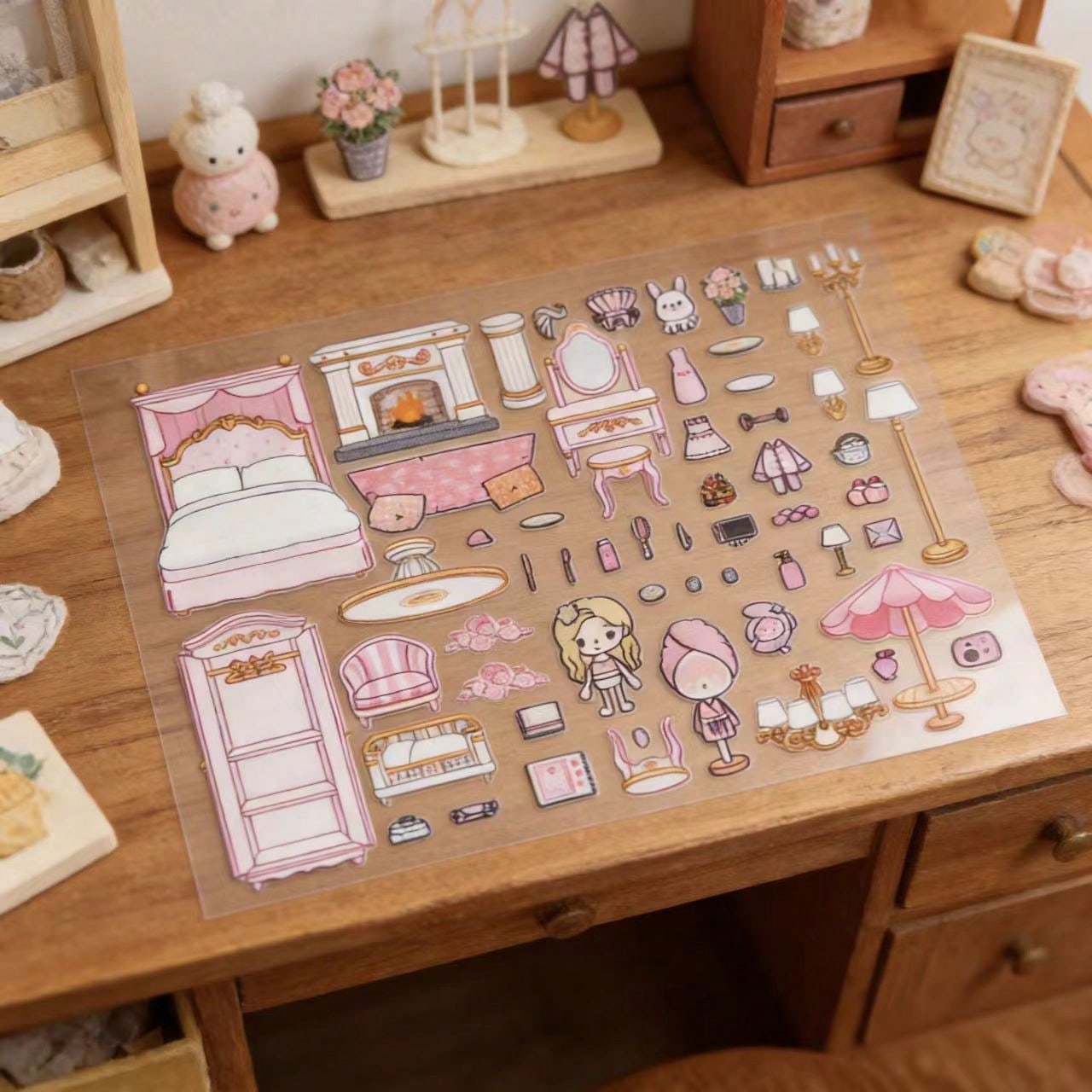 ピンクの桜の木ホテルの部屋DIYキッズクラフトステッカーキッ - Art Craft Hotel のレビューと価格