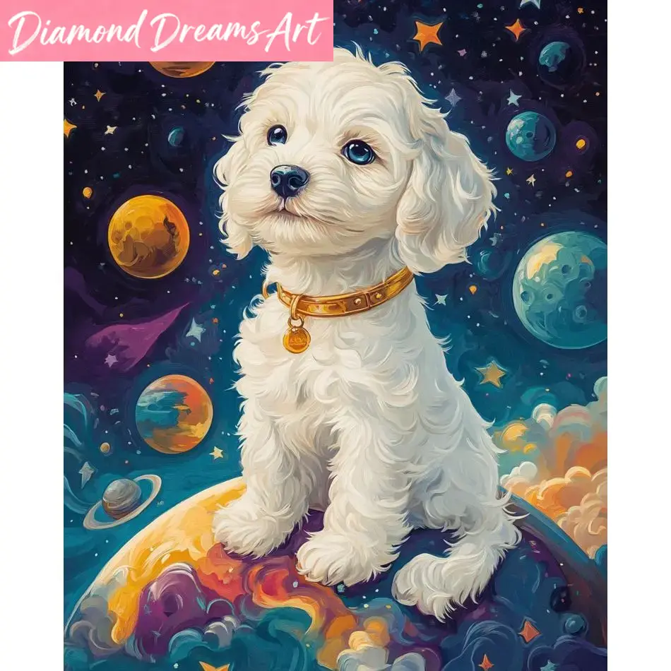 フレームレス、犬の5Dダイヤモンドペインティング、大人向けク - Art Craft Ideas For Adults のレビューと価格