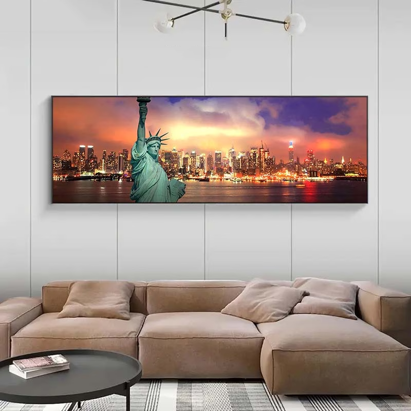 モダンなニューヨークの夜景DIYダイヤモンドペインティングキ - Art And Craft New York のレビューと価格