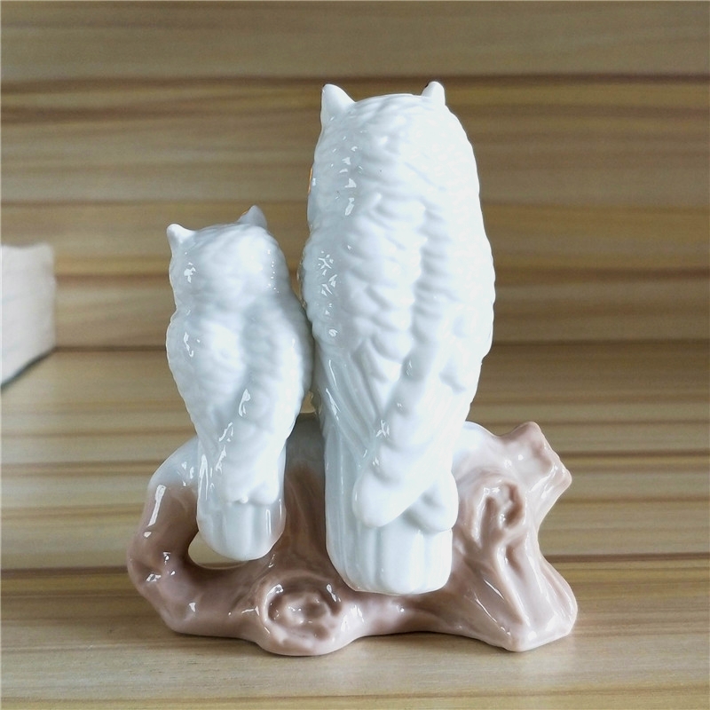 金彩磁器の母フクロウの置物、手作り陶器、子供用スノーオウルミ - Art Craft Mother'S Day のレビューと価格
