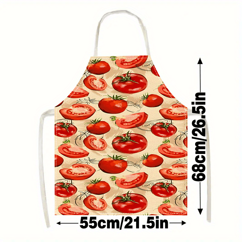 1枚入りトマト柄エプロン 赤色 野菜 キッチン 調理 ベーキ - Art And Craft Vegetable のレビューと価格