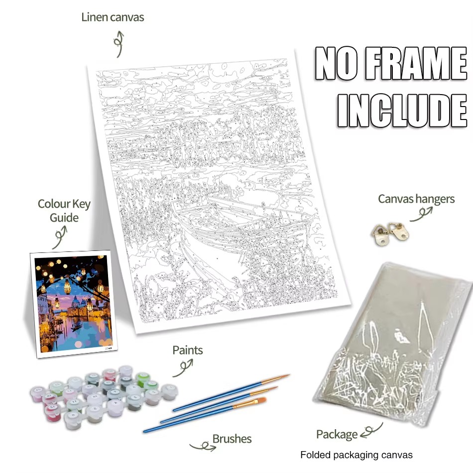GATYZTORY 大人用数字で描く絵画 クラフトキット 森 - Art Craft Ideas For Adults のレビューと価格