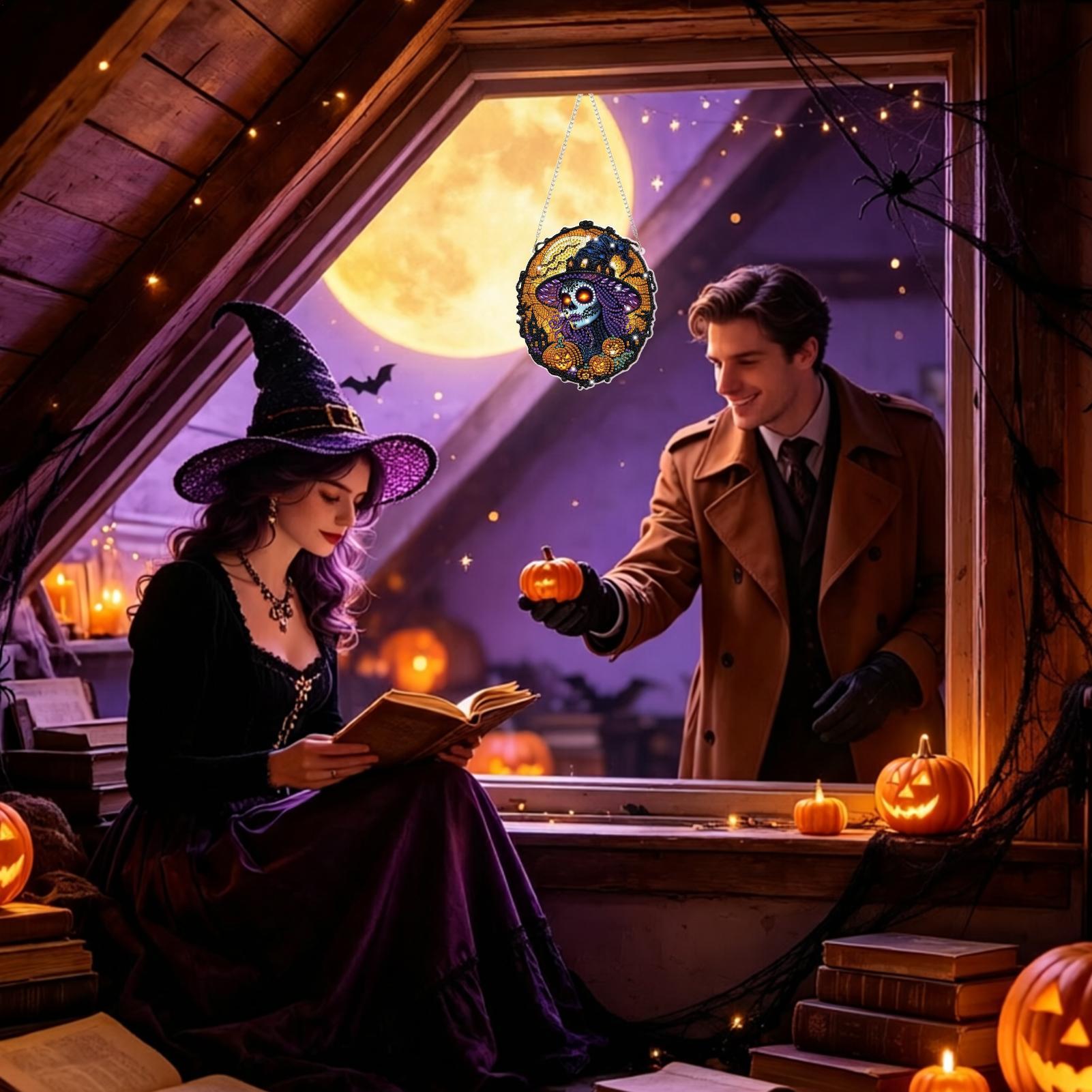 ラインストーンペインティングキット ハロウィン魔女クリスタル - Art Craft Halloween のレビューと価格