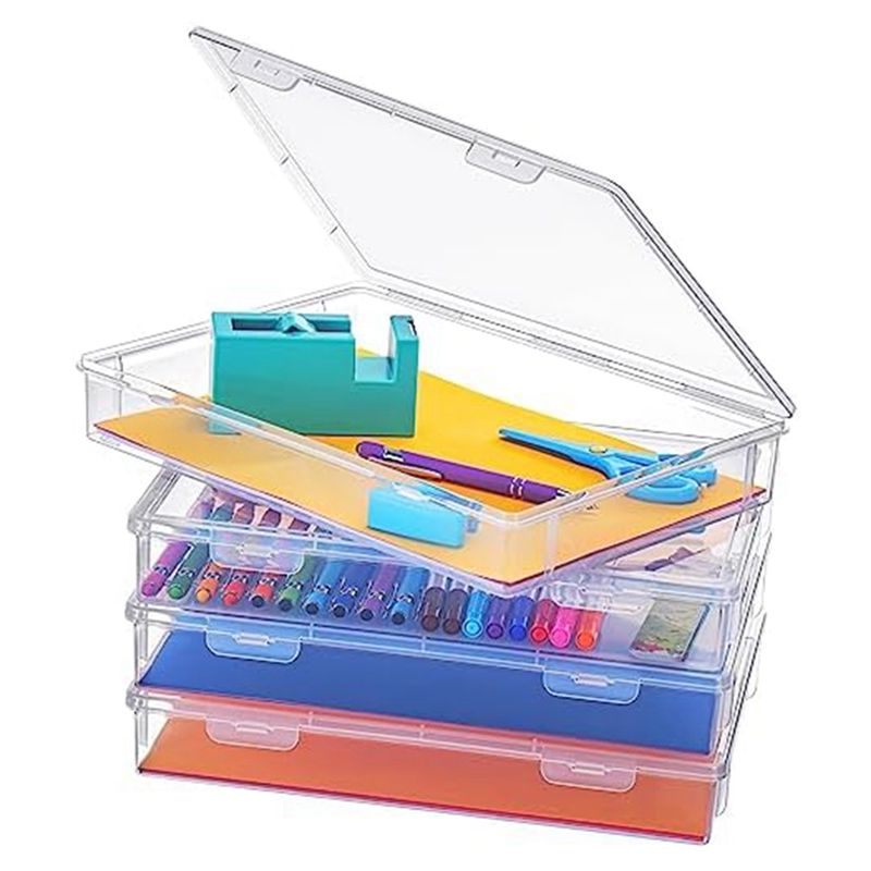 J1UL1N 4個入り A4スクラップブック用紙収納ボックス - Art And Craft Letter X のレビューと価格