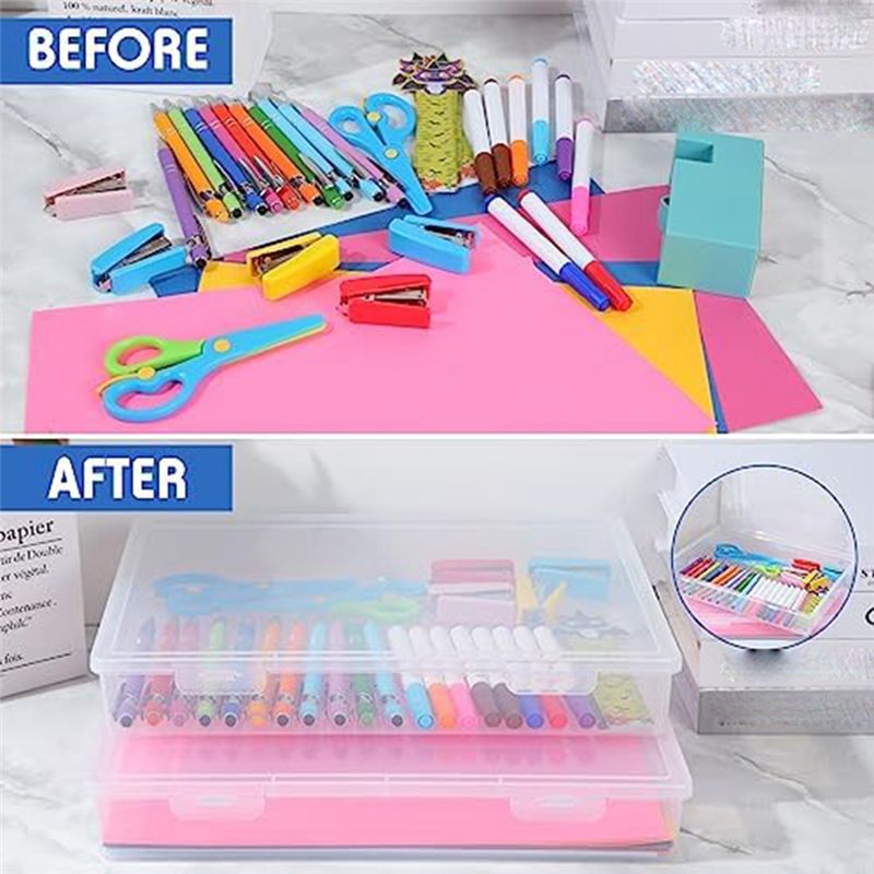 J1UL1N 4個入り A4スクラップブック用紙収納ボックス - Art And Craft Letter X のレビューと価格