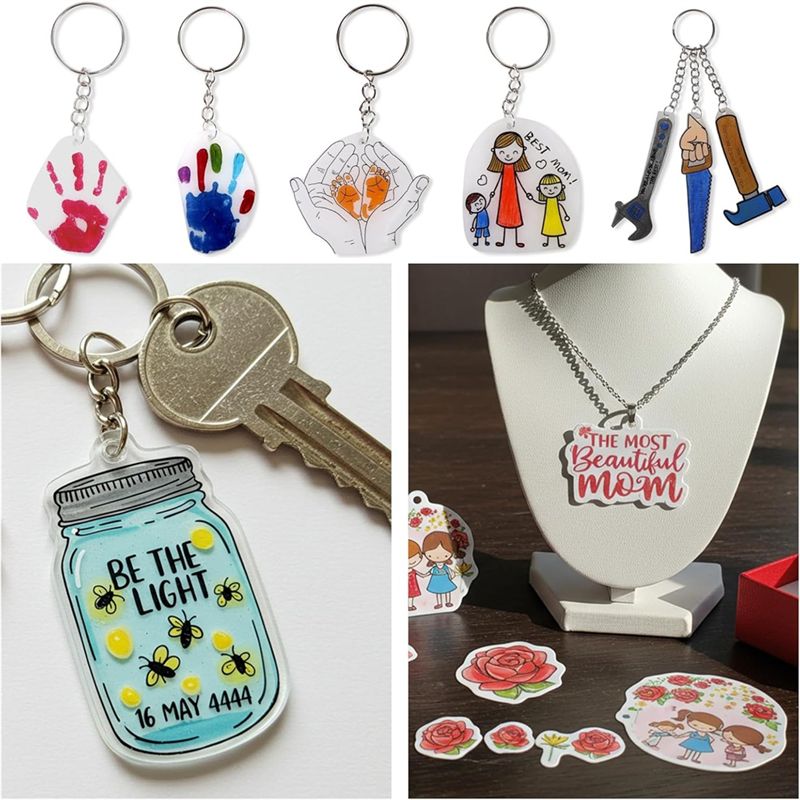 LIKE WISH シュリンクプラスチックアートシート、キー - Art Craft Mother'S Day のレビューと価格