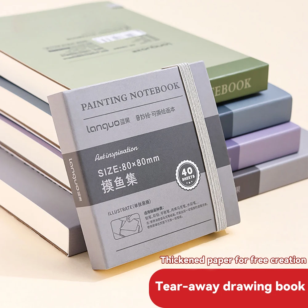 40 枚引き裂き可能な描画ノートブックスケッチブックハンドブ - Watercolor Brush Pen のレビューと価格