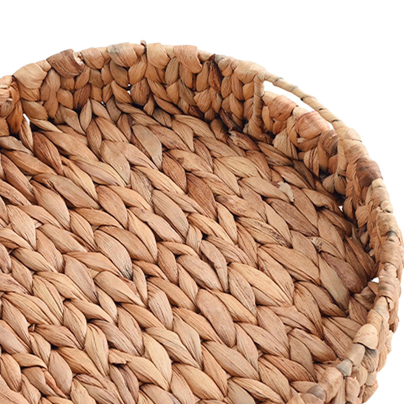 草編みトレイ ウィッカーフルーツボウル ウィッカー編みバスケ - Art And Craft Vegetable のレビューと価格