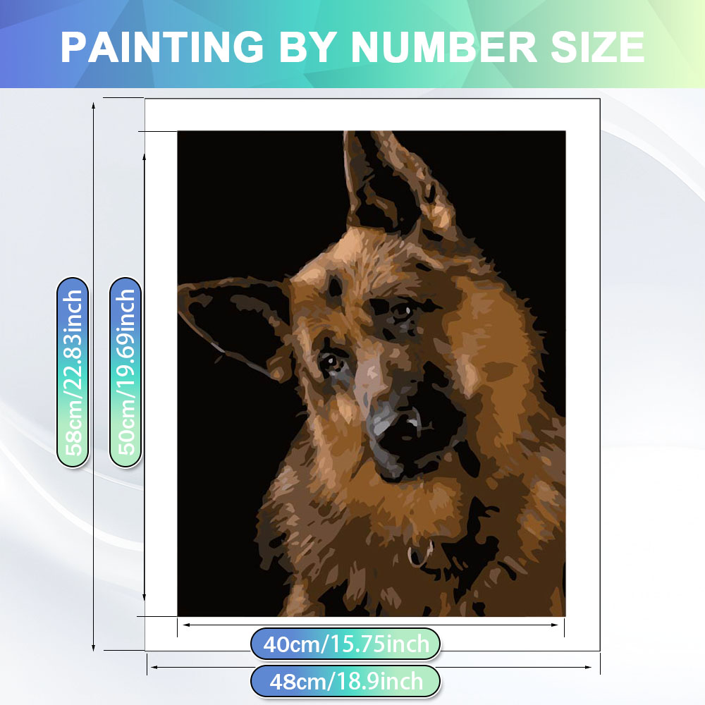 HUACAN 数字塗り絵キット 犬 動物 手作りDIY キャ - Art Craft Picture のレビューと価格