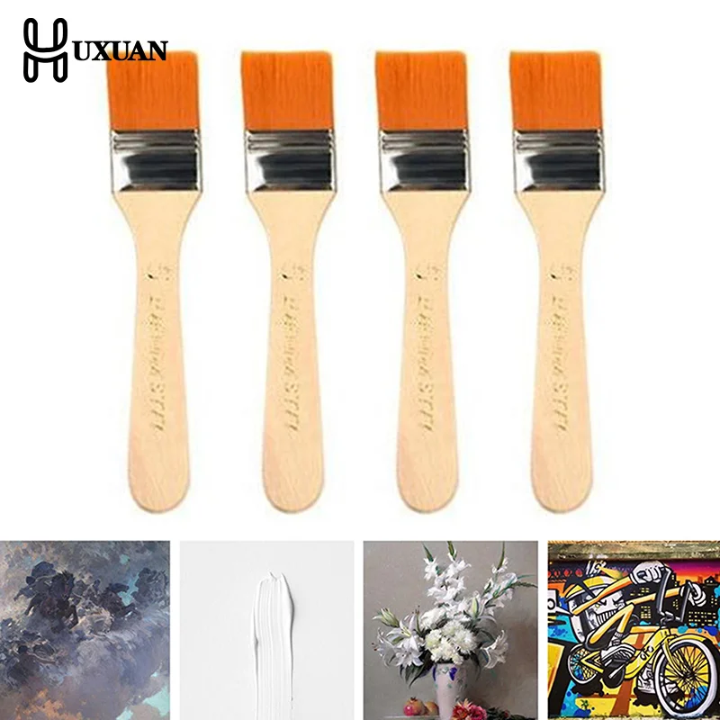 4 ピース/セットヘアペイントブラシアクリルペイントナイロン - Watercolor Brush Pen のレビューと価格
