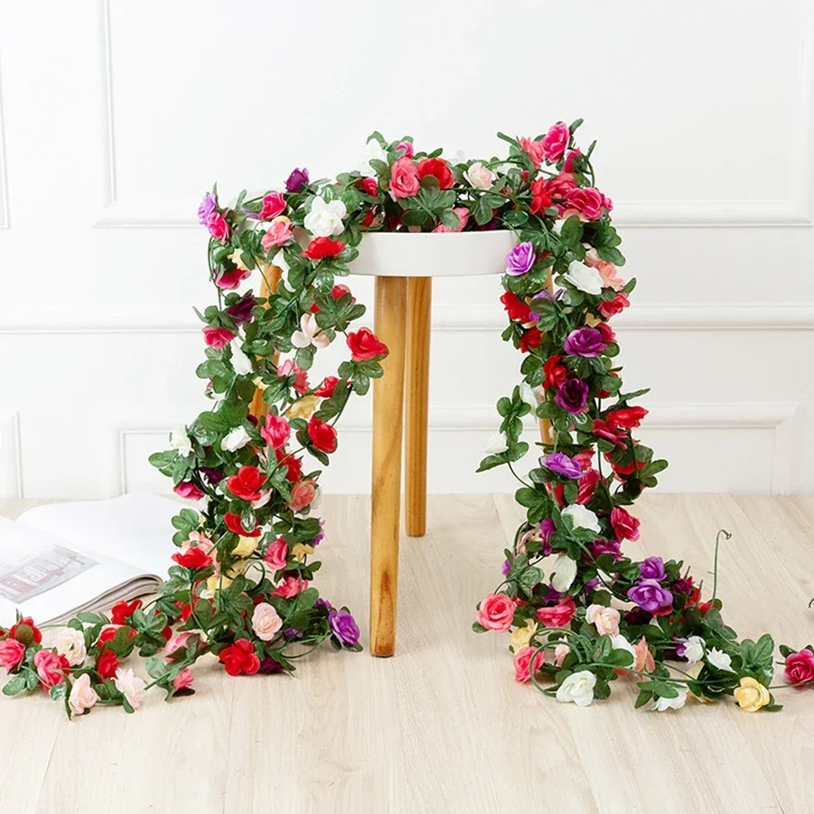8.2 フィート造花植物 45 ヘッドフェイクローズつる花ホ - Art Craft Hotel のレビューと価格