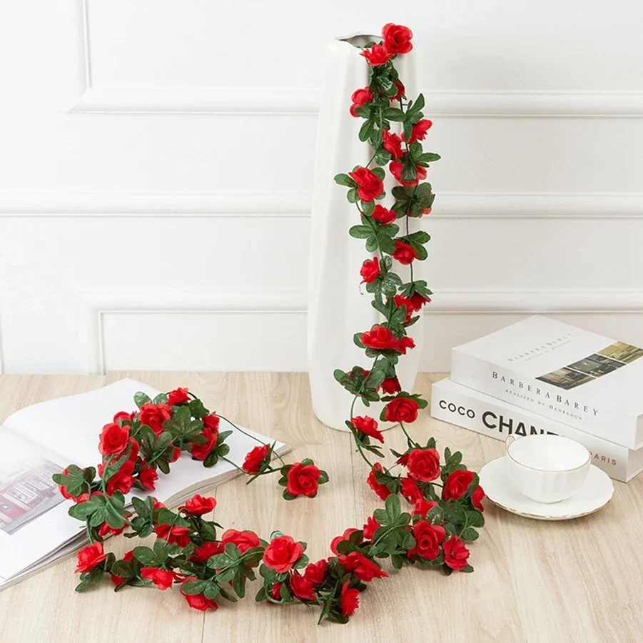 8.2 フィート造花植物 45 ヘッドフェイクローズつる花ホ - Art Craft Hotel のレビューと価格
