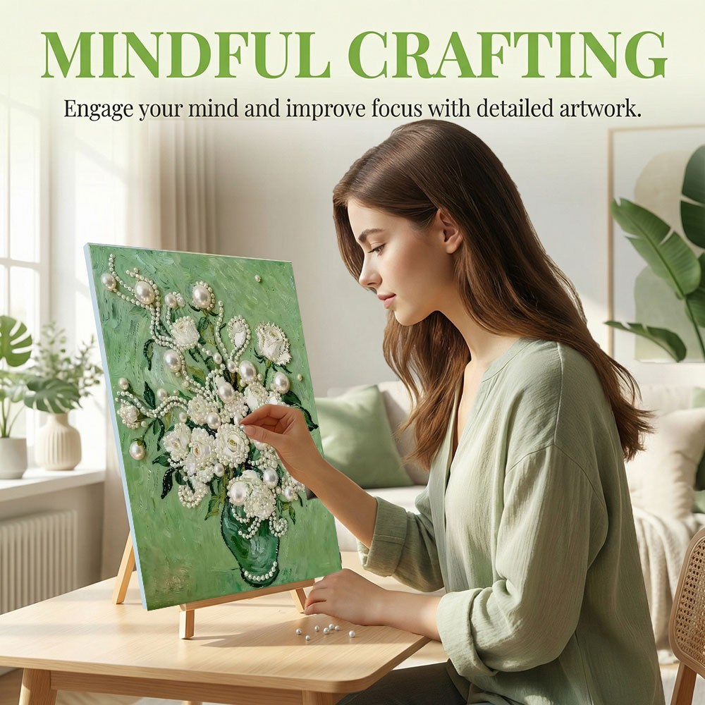 Huacan DIYパールアートペイントキット 大人と初心者 - Wallpaper Art And Craft のレビューと価格