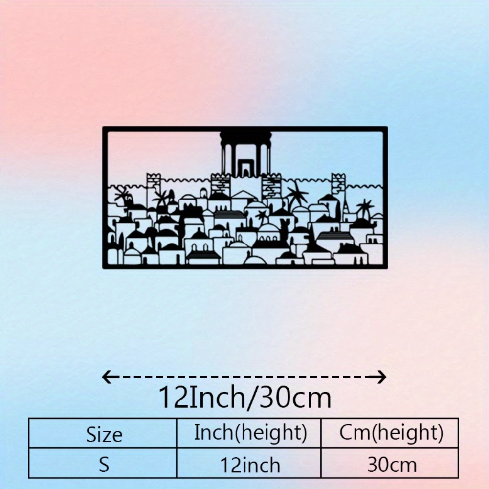 CIFBUY 金属製ウォールアート エルサレム壁画像 ユダヤ - Art & Craft Of Problem Solving のレビューと価格