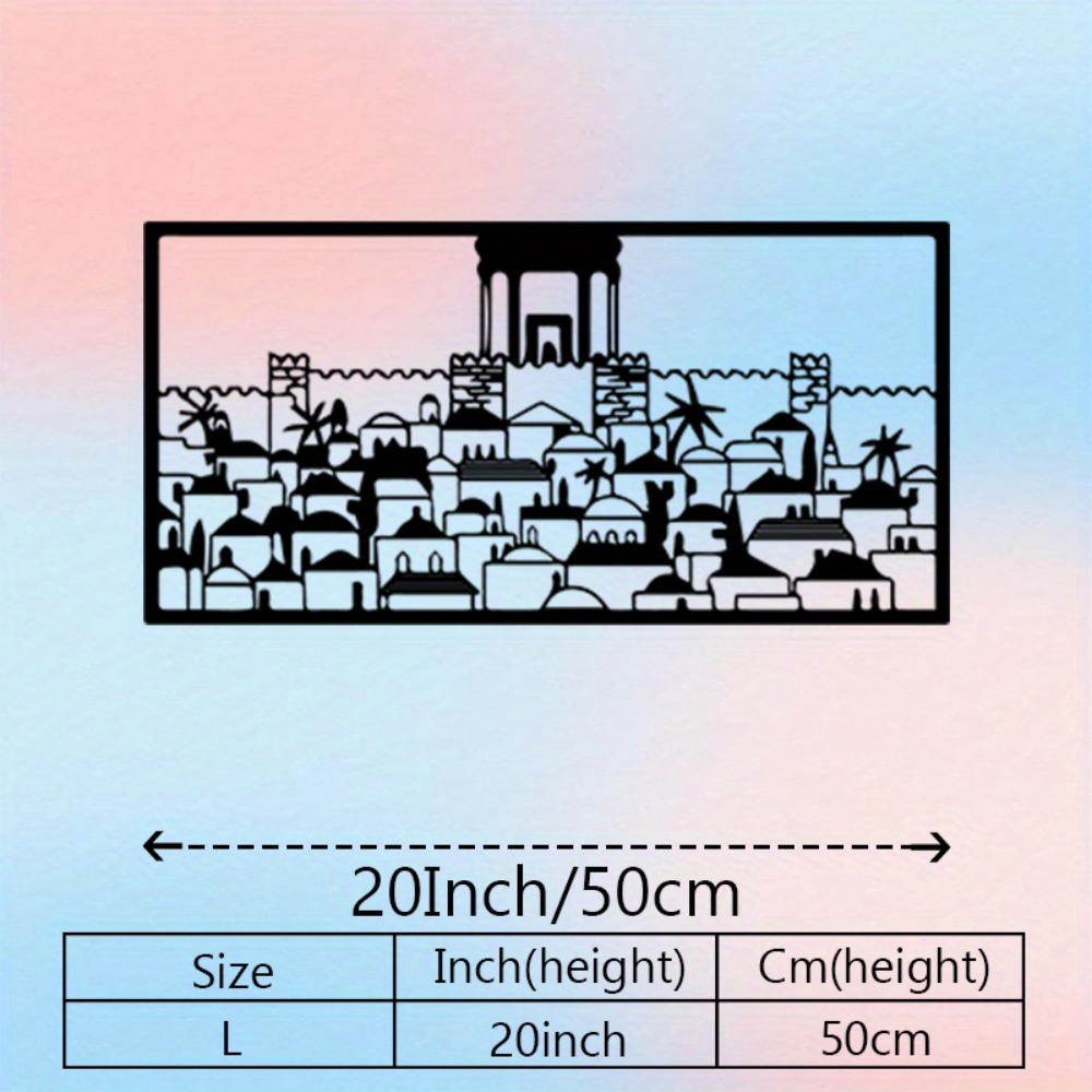 CIFBUY 金属製ウォールアート エルサレム壁画像 ユダヤ - Art & Craft Of Problem Solving のレビューと価格